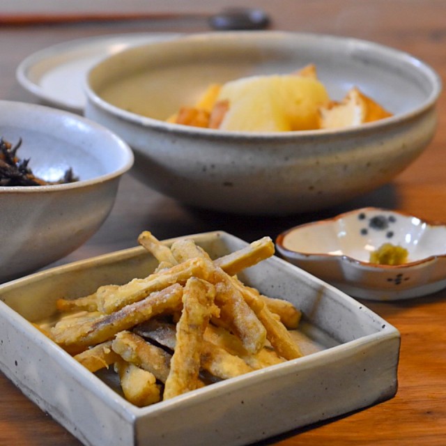 Addiction alert! Deep fried Gobo (burdock root)